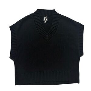 Alp N Rock PATRICE II V-NECK SWEATER VEST - Black SMALL